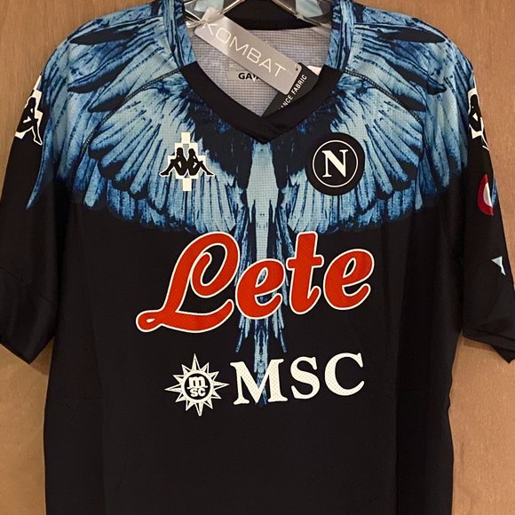 Kappa brand Italy Serie A League SSC NAPOLI Men's JERSEY Sz S,XL or 2XL New - Picture 1 of 5